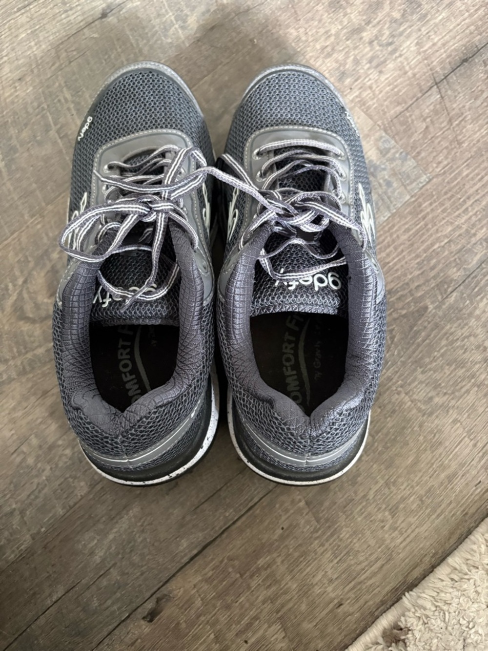 Gdefy Men’s Gray Comfort Mesh Walking Shoes